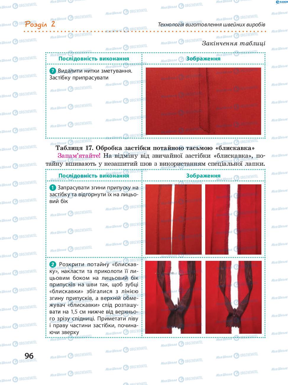 Учебники Трудовое обучение 8 класс страница 96