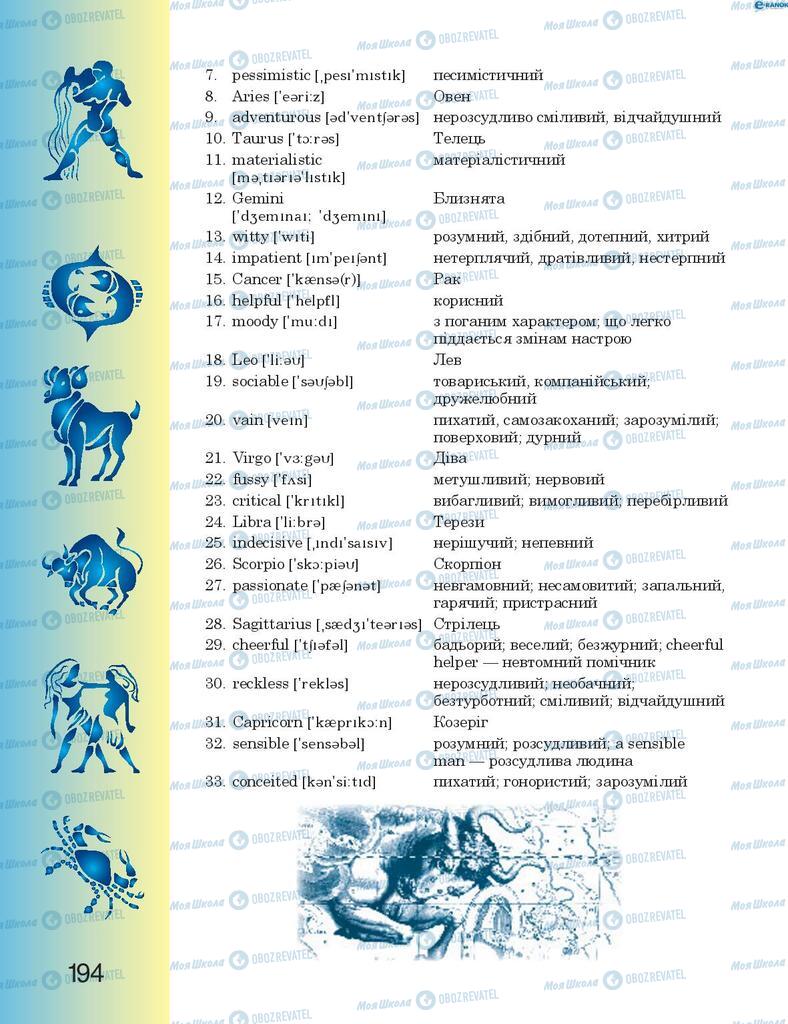 Підручники Англійська мова 8 клас сторінка 194