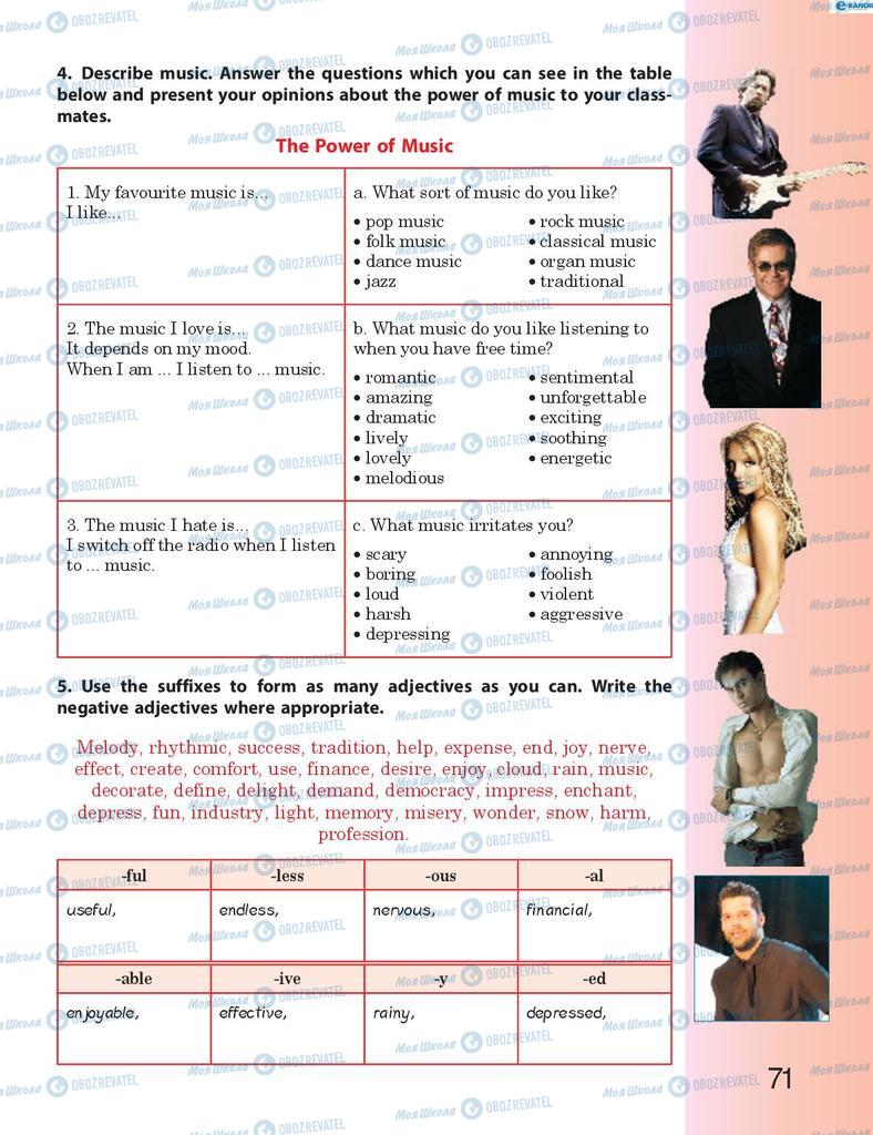 Підручники Англійська мова 8 клас сторінка 71