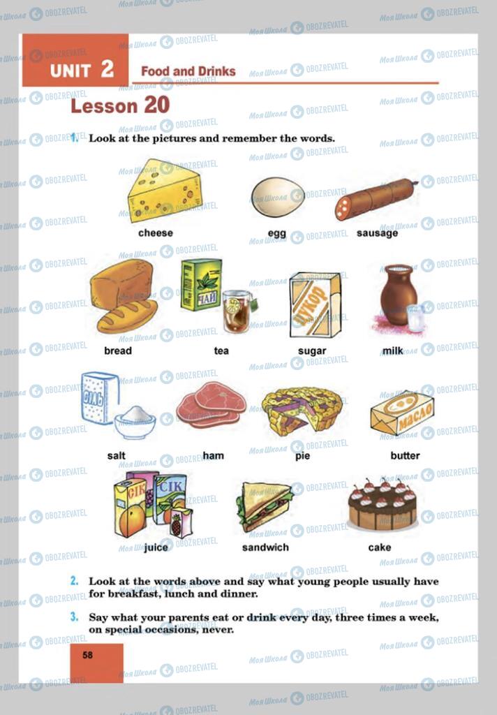 Підручники Англійська мова 8 клас сторінка 58
