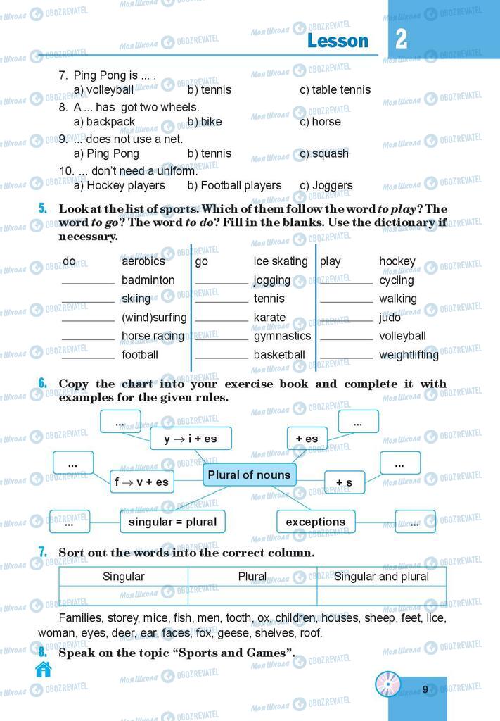 Підручники Англійська мова 8 клас сторінка 9