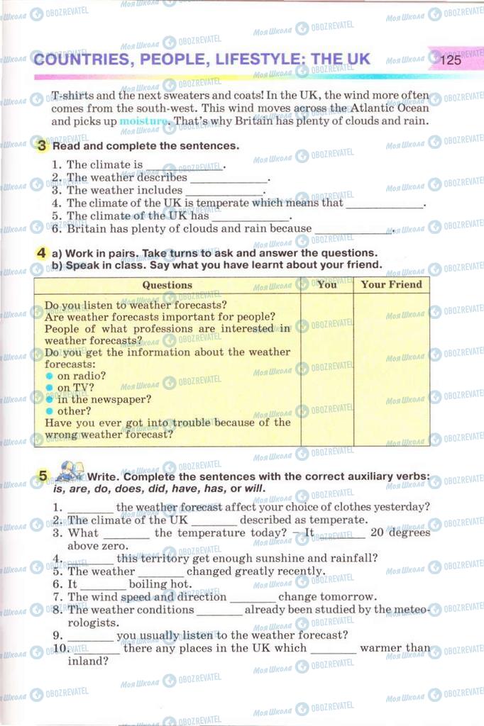 Учебники Английский язык 8 класс страница 125