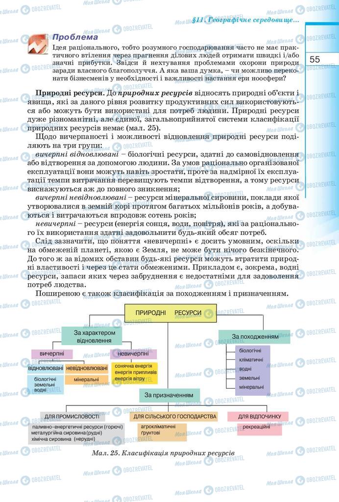 Підручники Географія 10 клас сторінка 55