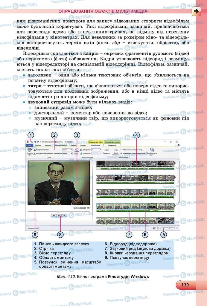 Підручники Інформатика 8 клас сторінка 139