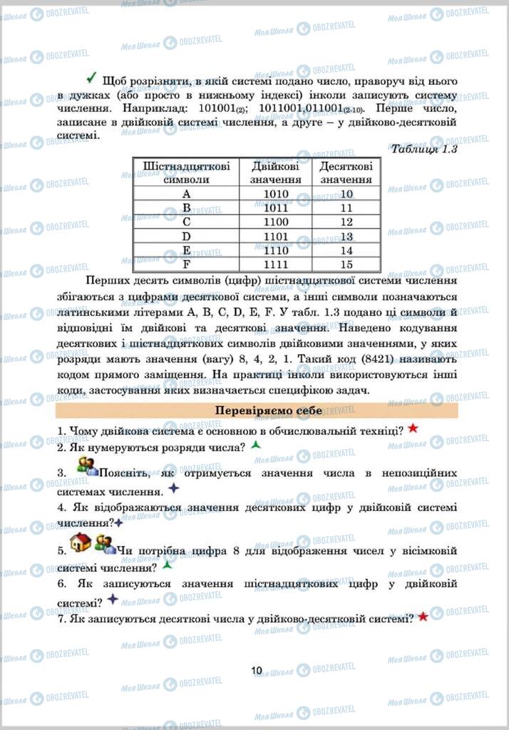 Підручники Інформатика 8 клас сторінка 10