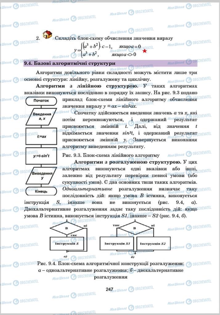 Підручники Інформатика 8 клас сторінка 247