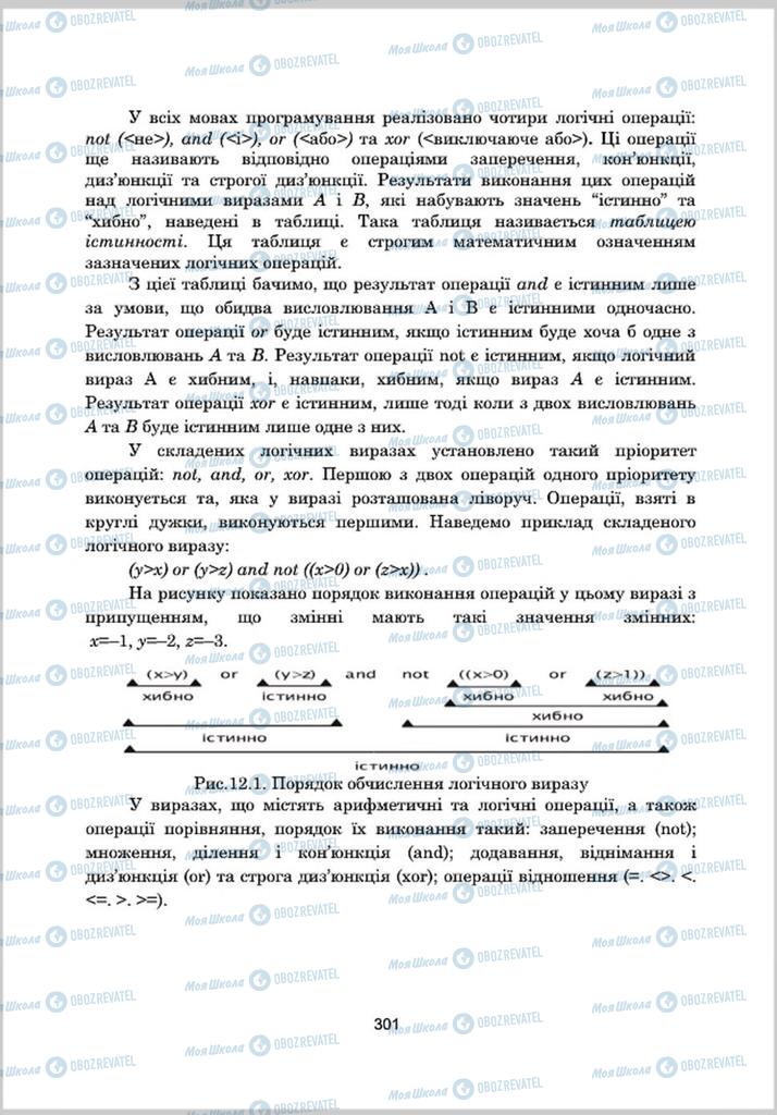 Підручники Інформатика 8 клас сторінка 301