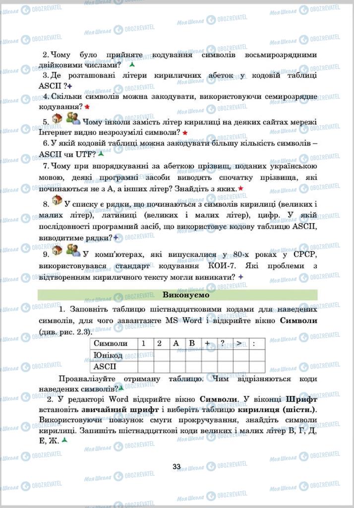 Учебники Информатика 8 класс страница 33