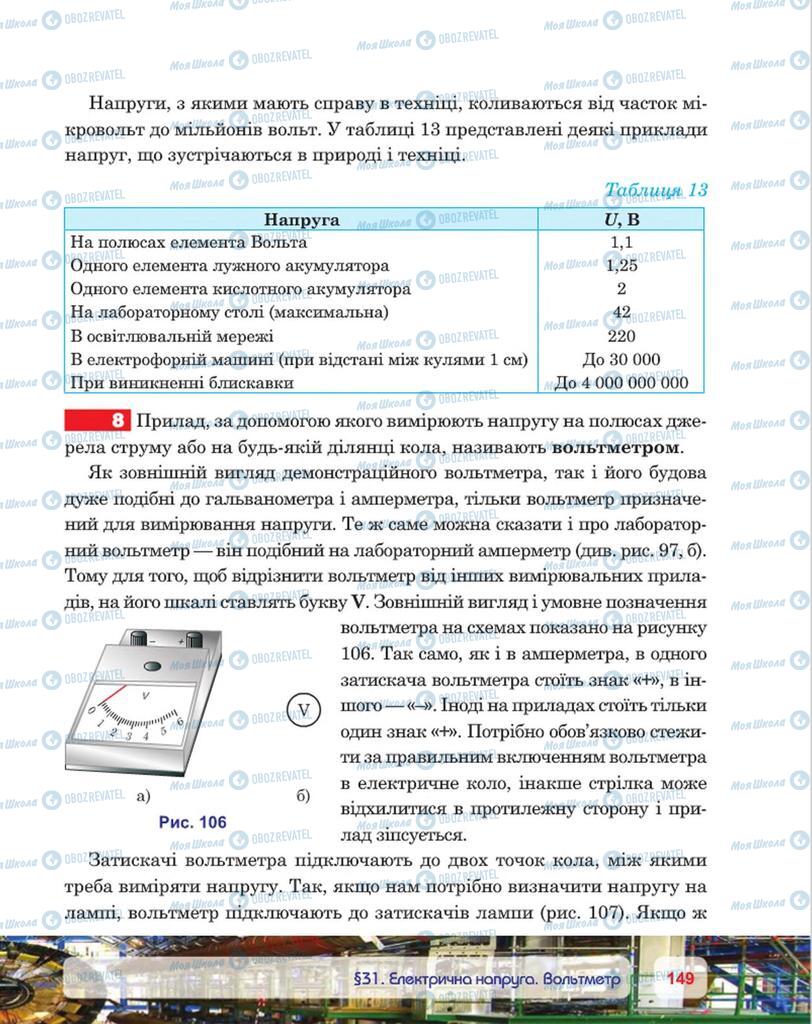 Підручники Фізика 8 клас сторінка 149