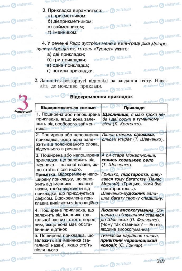 Підручники Українська мова 8 клас сторінка 214