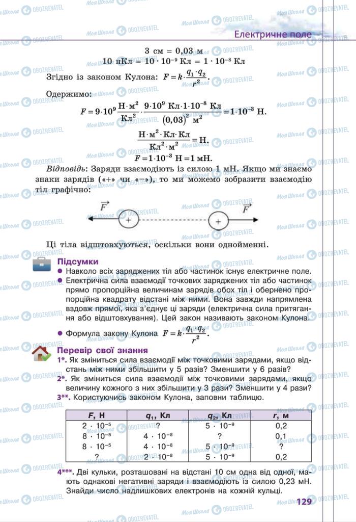 Учебники Физика 8 класс страница 129