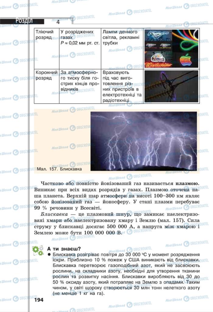 Підручники Фізика 8 клас сторінка 194