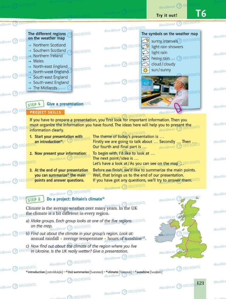 Підручники Англійська мова 8 клас сторінка 121