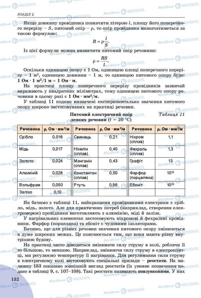 Підручники Фізика 8 клас сторінка 132