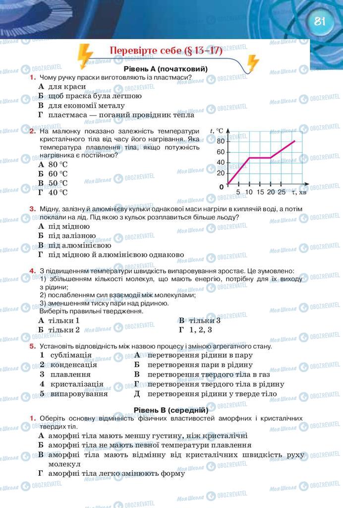 Підручники Фізика 8 клас сторінка 81