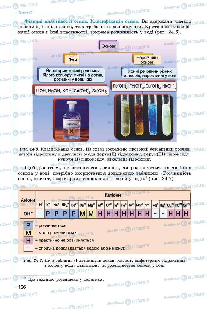 Підручники Хімія 8 клас сторінка 126