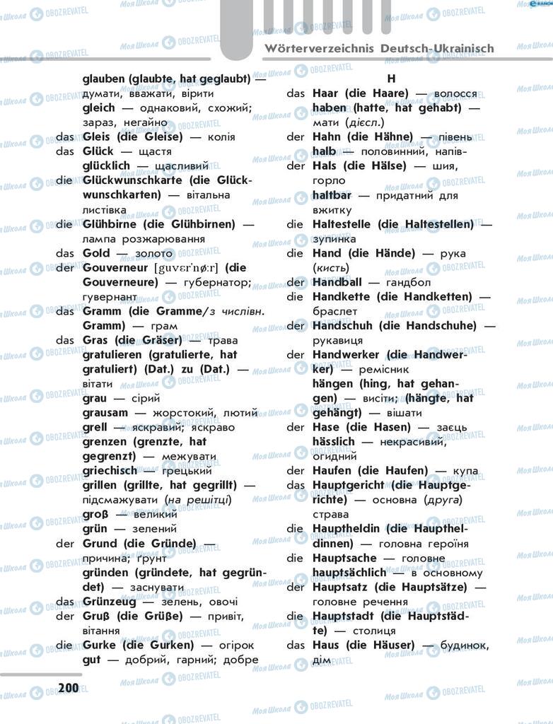 Учебники Немецкий язык 8 класс страница 200