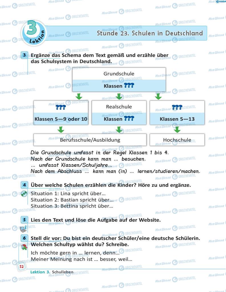 Учебники Немецкий язык 8 класс страница 52