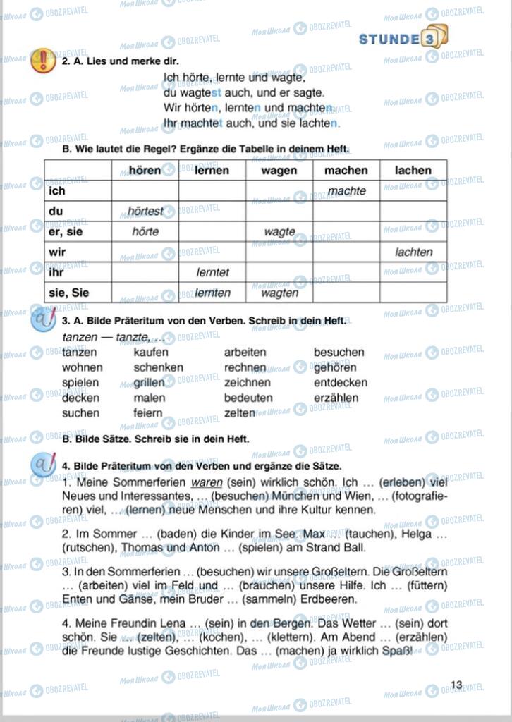 Підручники Німецька мова 8 клас сторінка 13