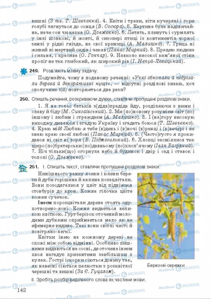 Підручники Українська мова 8 клас сторінка 142