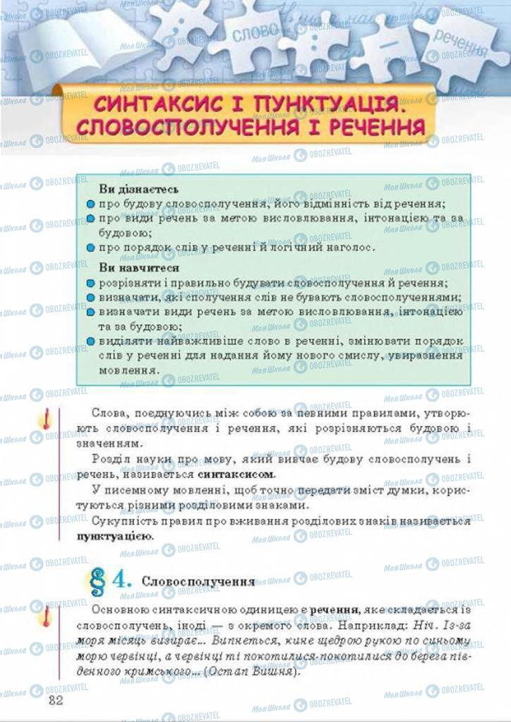 Підручники Українська мова 8 клас сторінка 32