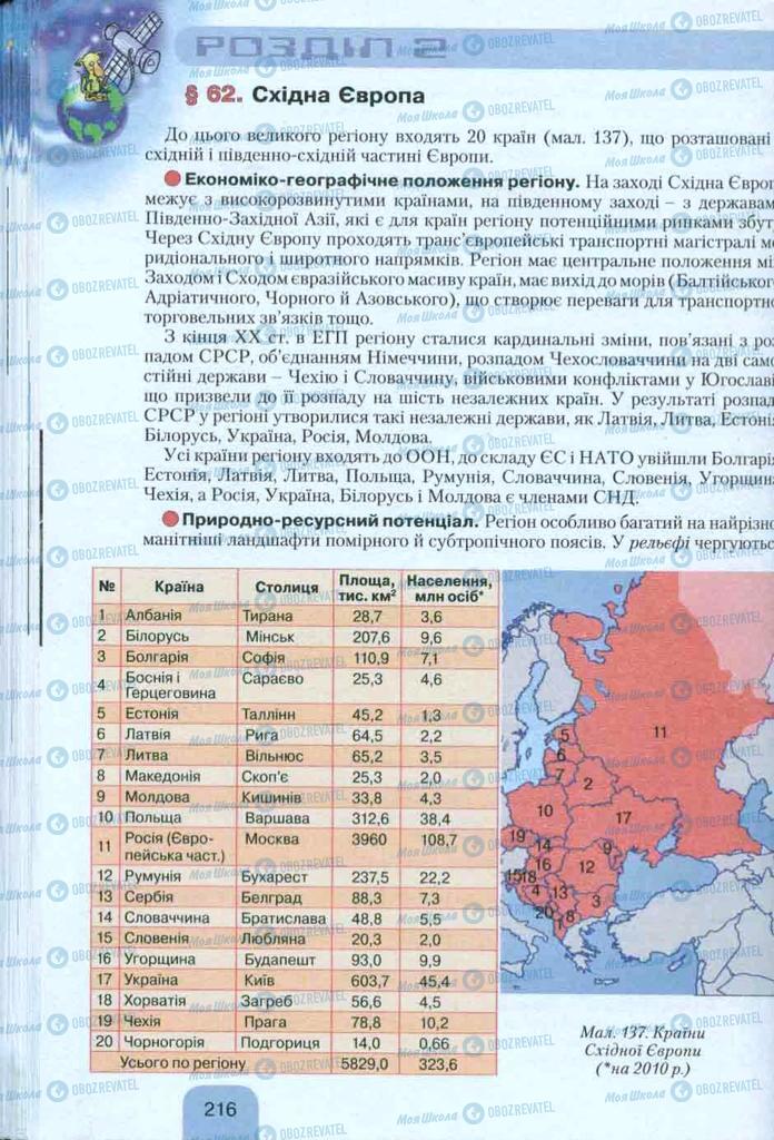 Учебники География 10 класс страница  216