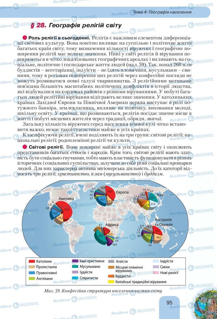 Підручники Географія 10 клас сторінка 95
