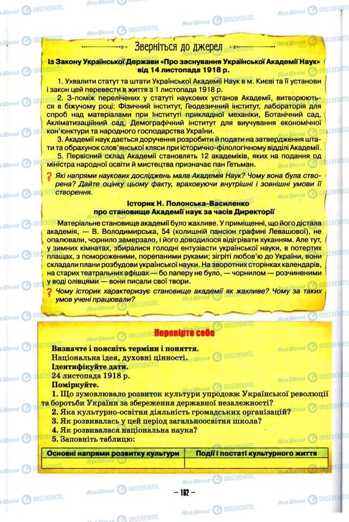 Підручники Історія України 10 клас сторінка 162