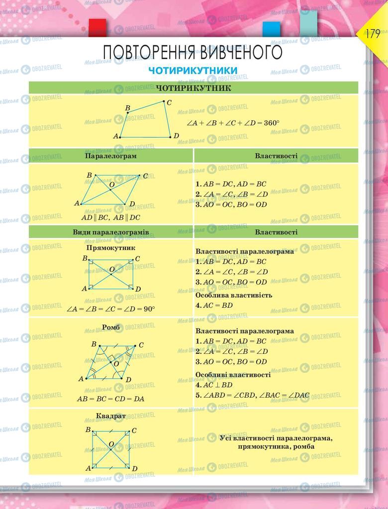 Учебники Геометрия 8 класс страница  179