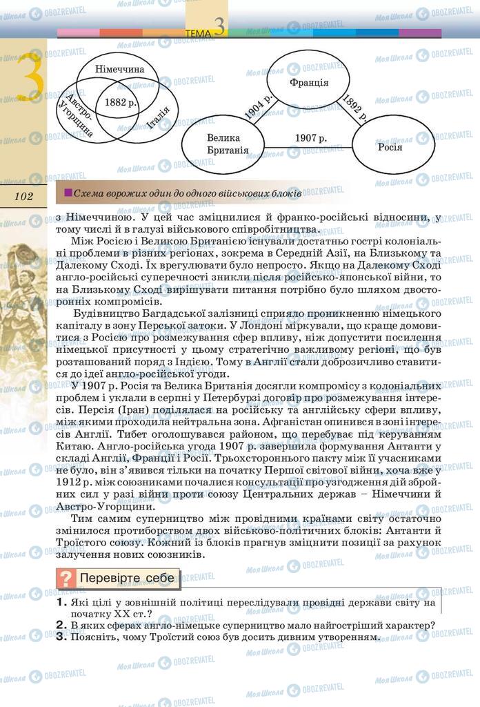 Підручники Всесвітня історія 10 клас сторінка 102