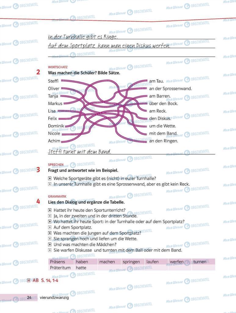 Учебники Немецкий язык 8 класс страница 24