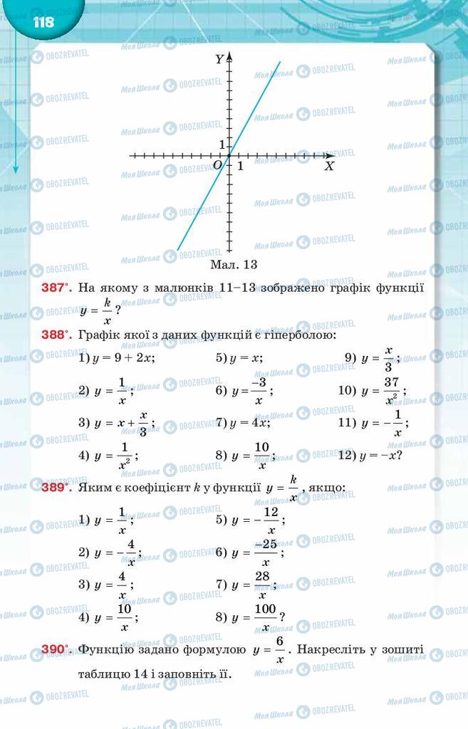 Учебники Алгебра 8 класс страница  118