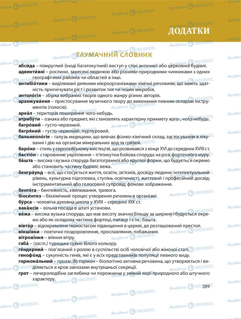 Підручники Українська мова 8 клас сторінка  289