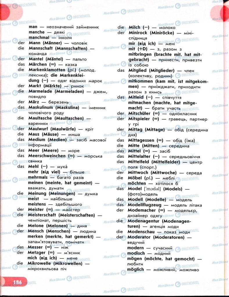 Підручники Німецька мова 8 клас сторінка 187