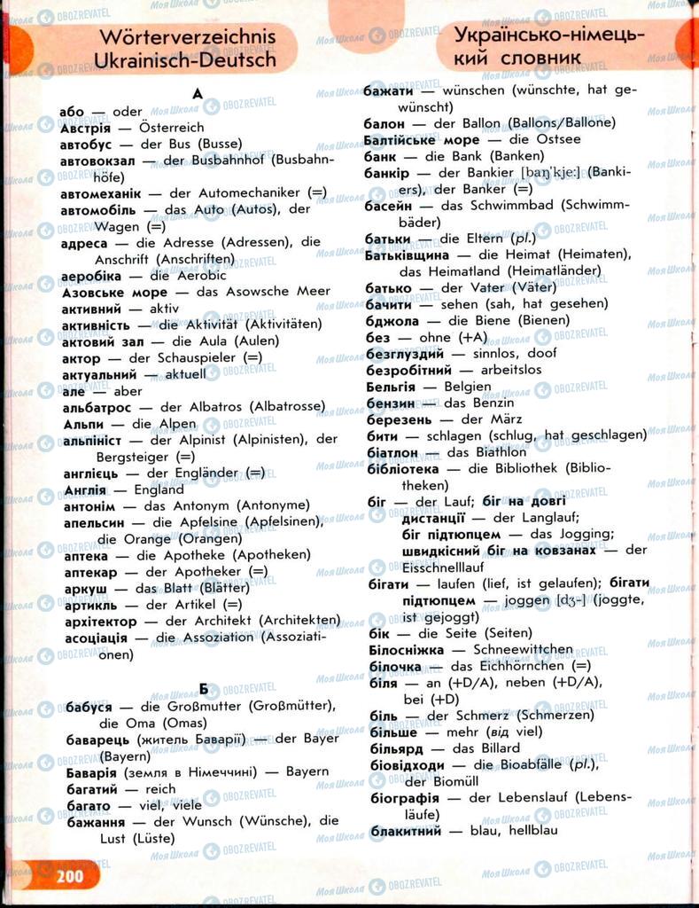 Підручники Німецька мова 8 клас сторінка 201