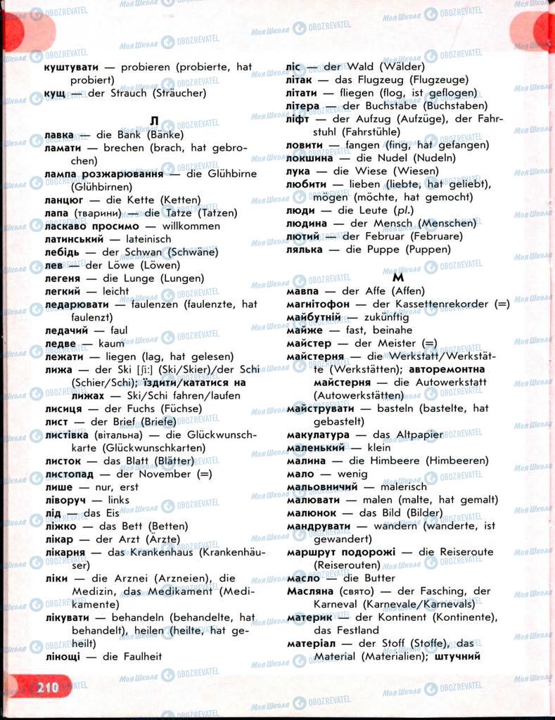 Підручники Німецька мова 8 клас сторінка 211