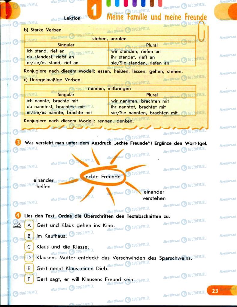 Підручники Німецька мова 8 клас сторінка 23