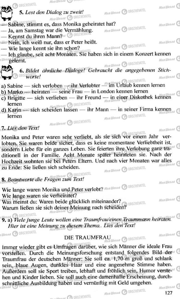 Підручники Німецька мова 10 клас сторінка 127