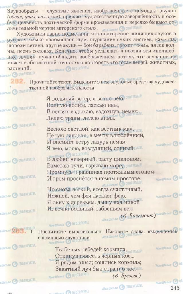 Учебники Русский язык 10 класс страница 243