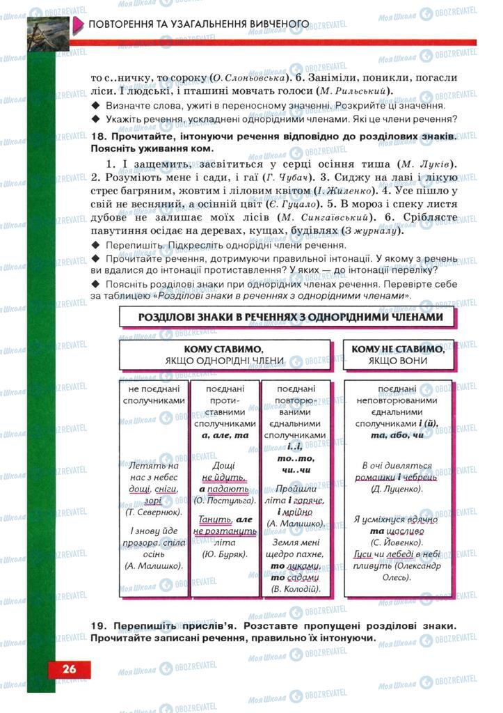 Підручники Українська мова 8 клас сторінка 26