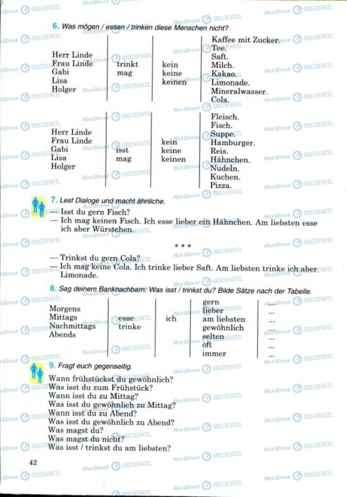 Підручники Німецька мова 8 клас сторінка 42