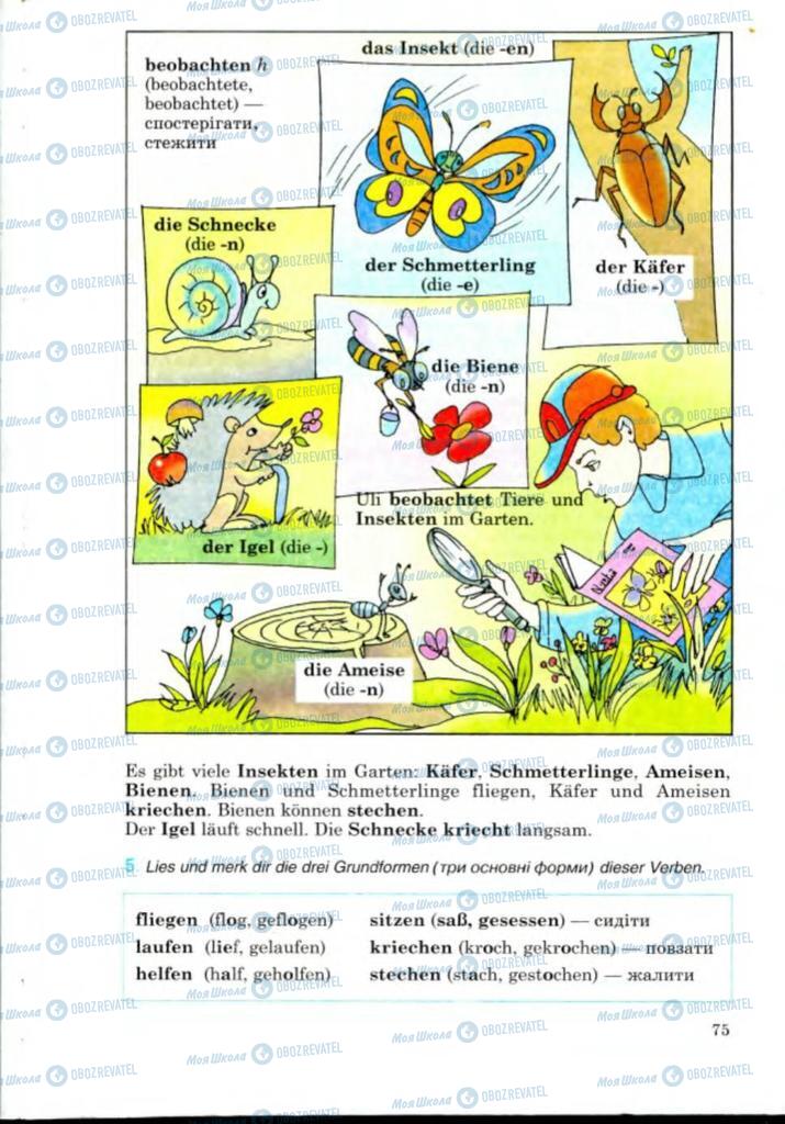 Учебники Немецкий язык 8 класс страница 75
