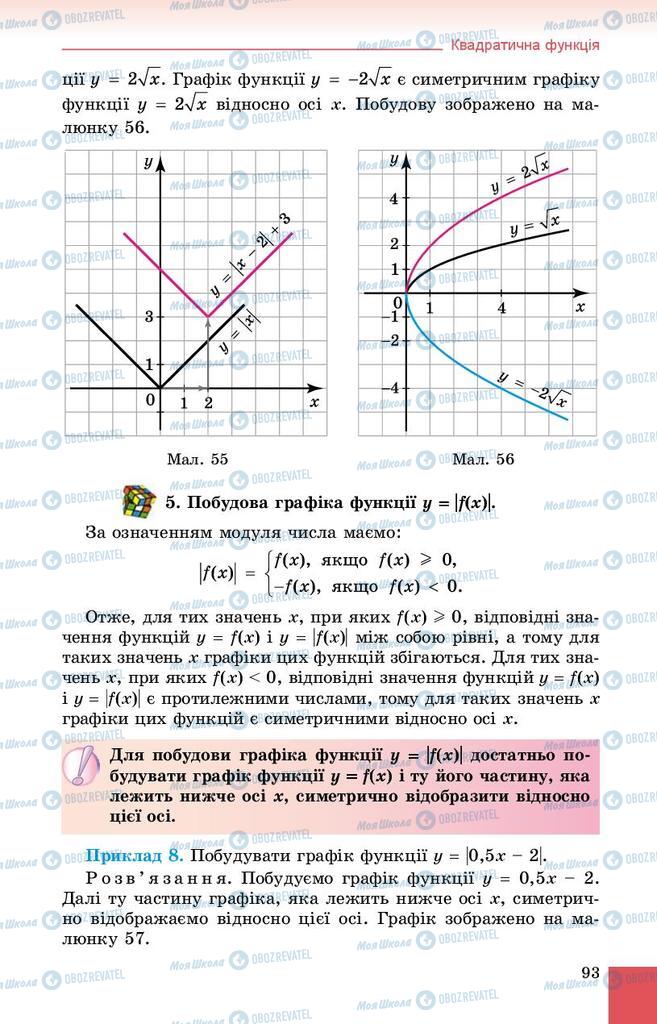 Підручники Алгебра 9 клас сторінка 93