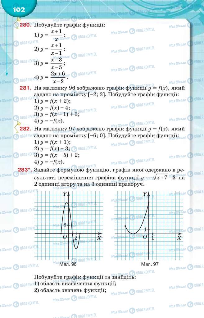 Підручники Алгебра 9 клас сторінка 102