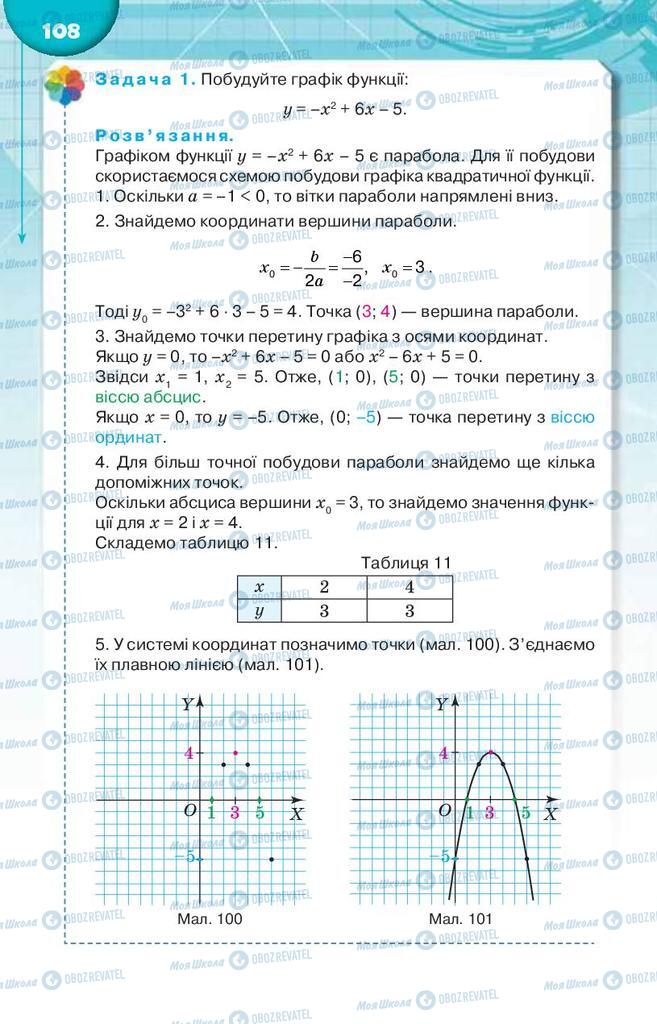 Учебники Алгебра 9 класс страница 108