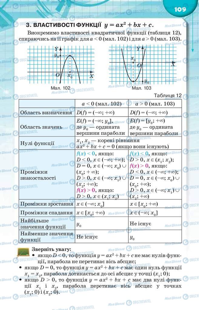 Учебники Алгебра 9 класс страница 109