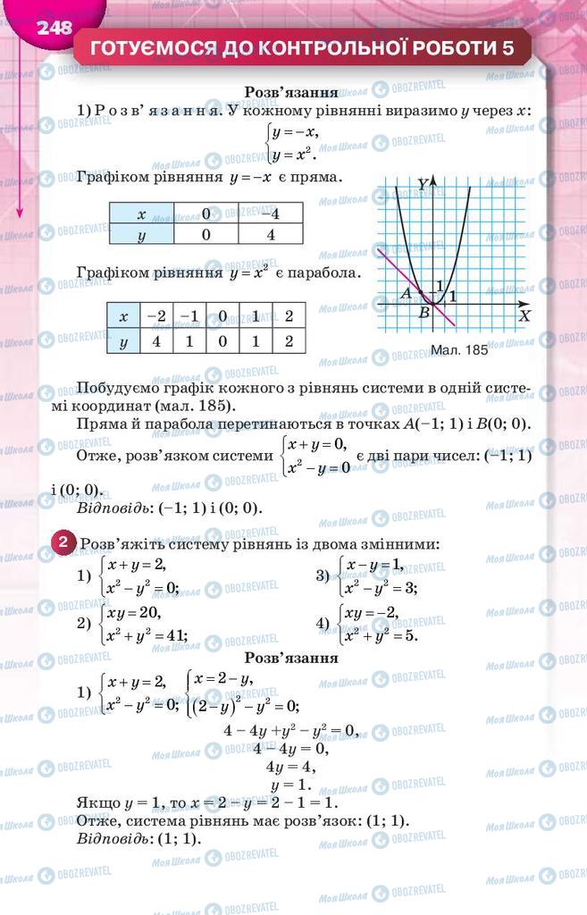 Учебники Алгебра 9 класс страница 248
