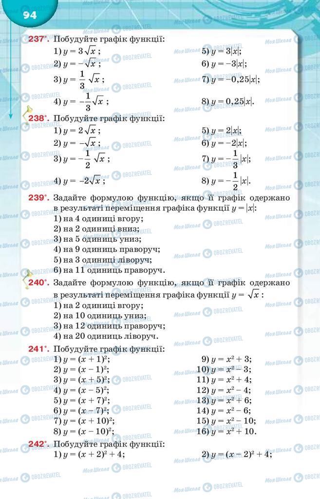 Учебники Алгебра 9 класс страница 94