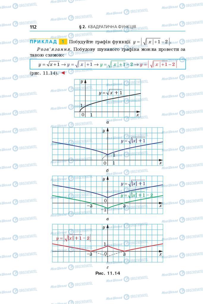 Учебники Алгебра 9 класс страница 112