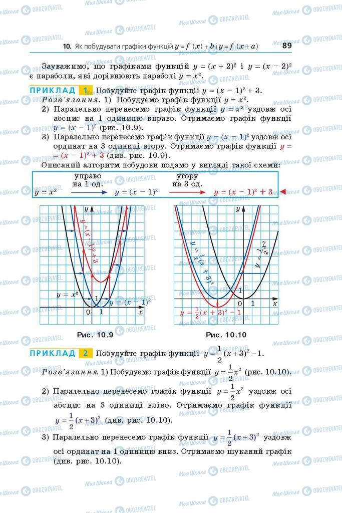 Учебники Алгебра 9 класс страница 89